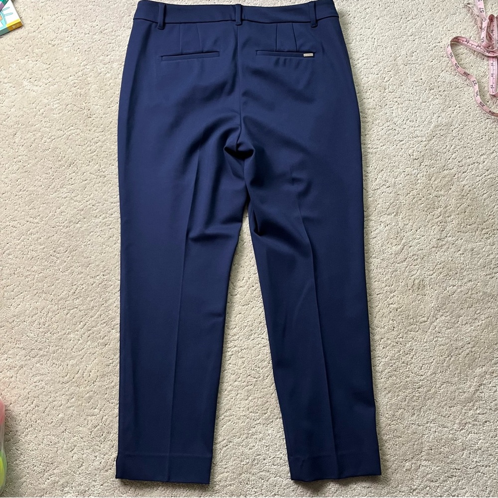 White House Black Market WHBM The Slim Ankle Blue Pants 8 - Picture 2 of 8